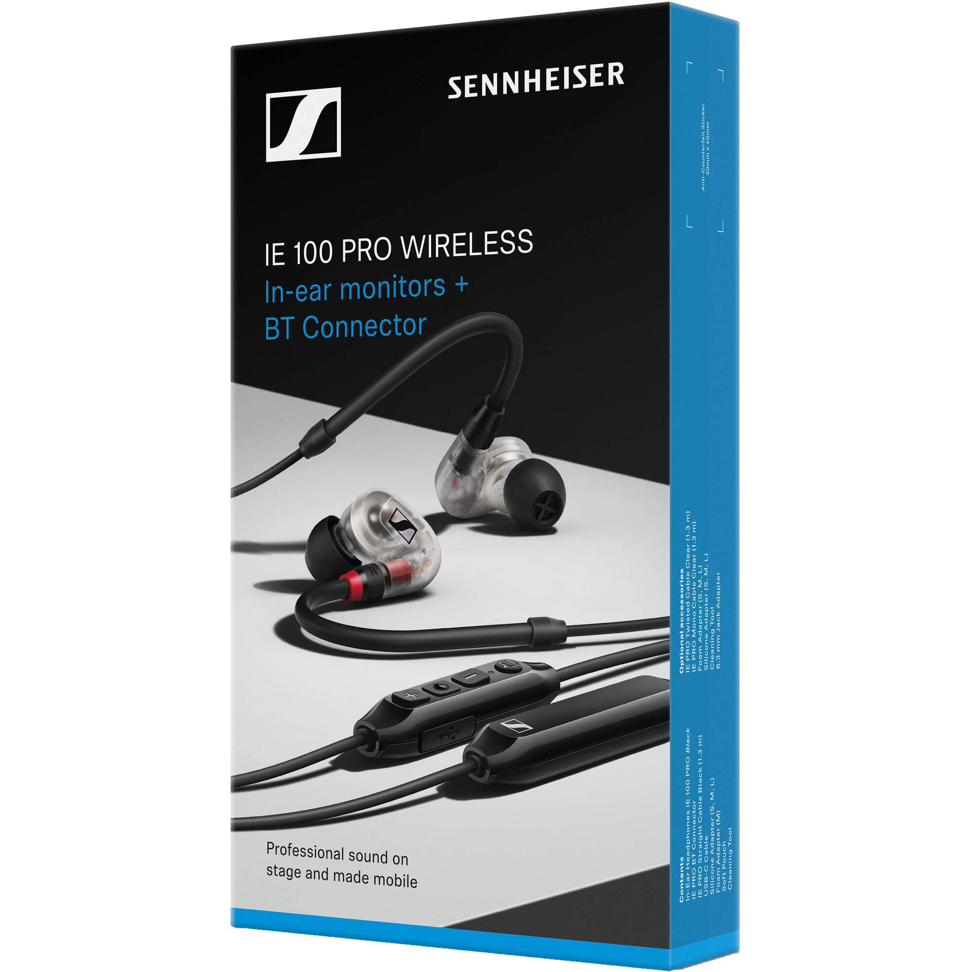 Sennheiser IE 100 PRO Wireless In-Ear Headphones - Clear