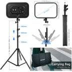 NEEWER RGB168 Diffused LED Video Light with Light Stand - 2 Pack