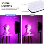 NEEWER RGB168 Diffused LED Video Light with Light Stand - 2 Pack