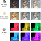 NEEWER RGB168 Diffused LED Video Light with Light Stand - 2 Pack