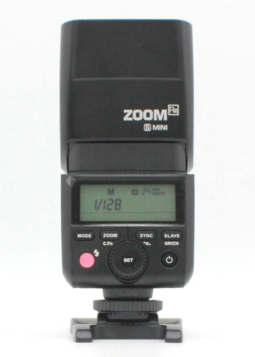 Used Flashpoint Zoom Mini Flash for Sony with integrated R2 Radio Transceiver