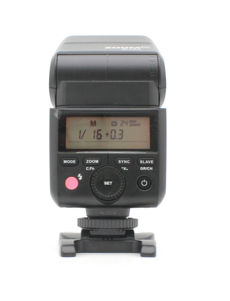 Used Flashpoint Zoom Mini Flash for Sony with integrated R2 Radio Transceiver