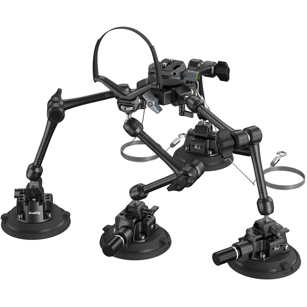 SmallRig All-in-One 4-Arm Suction Cup Camera Mount Kit for Vehicle Shooting SC-15K