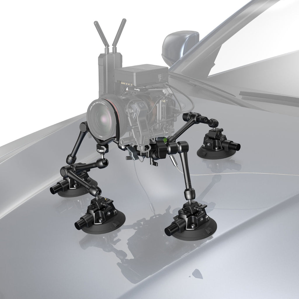 SmallRig All-in-One 4-Arm Suction Cup Camera Mount Kit for Vehicle Shooting SC-15K