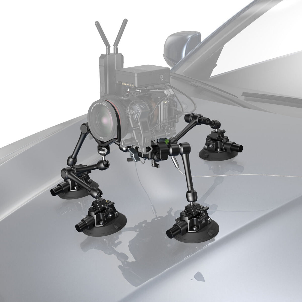 SmallRig All-in-One 4-Arm Suction Cup Camera Mount Kit for Vehicle Shooting SC-15K