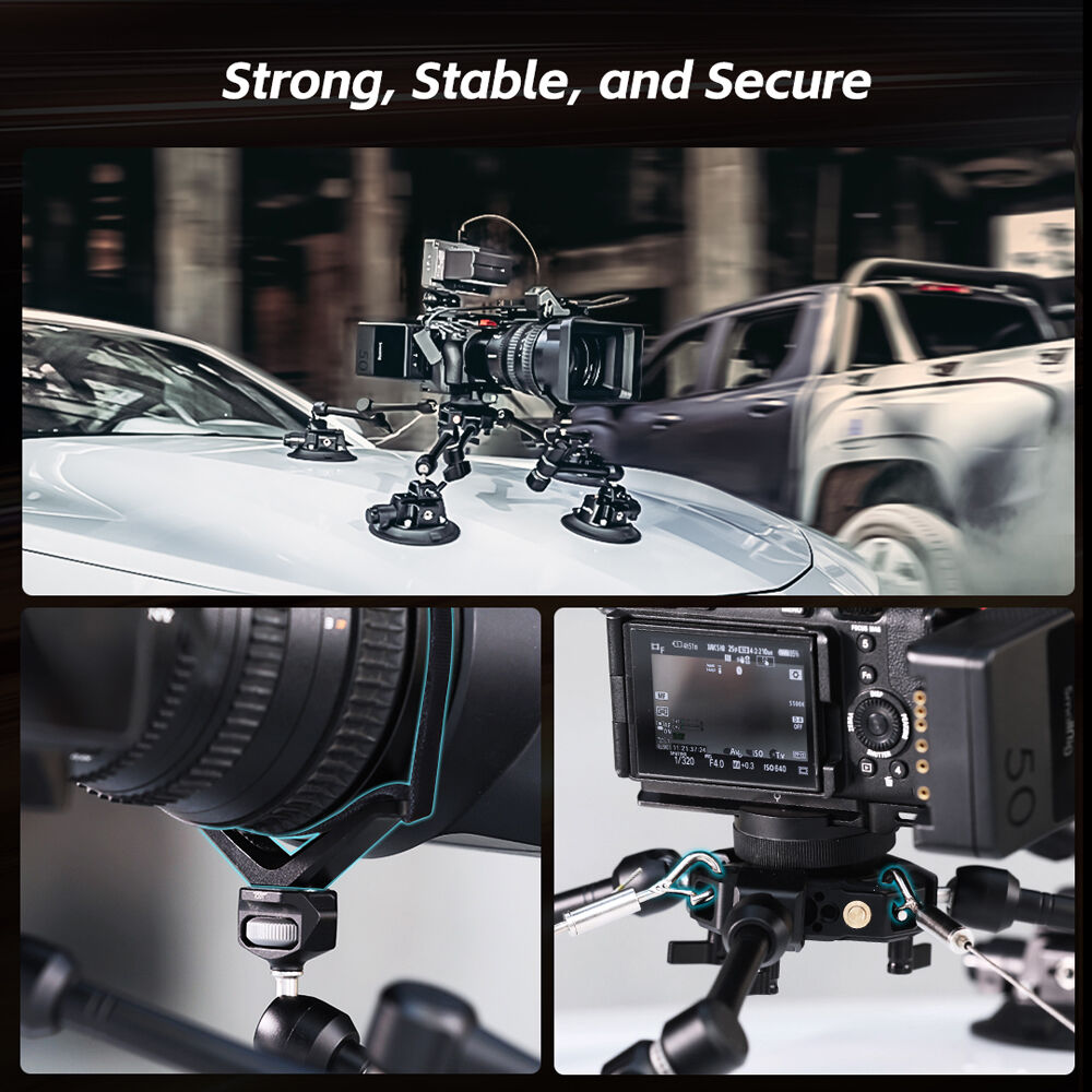 SmallRig All-in-One 4-Arm Suction Cup Camera Mount Kit for Vehicle Shooting SC-15K
