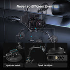 SmallRig All-in-One 4-Arm Suction Cup Camera Mount Kit for Vehicle Shooting SC-15K