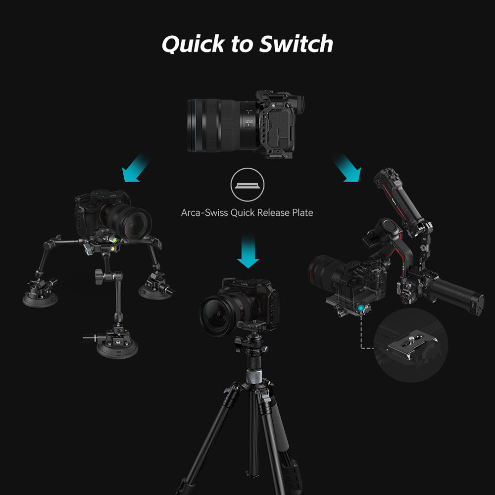 SmallRig All-in-One 4-Arm Suction Cup Camera Mount Kit for Vehicle Shooting SC-15K
