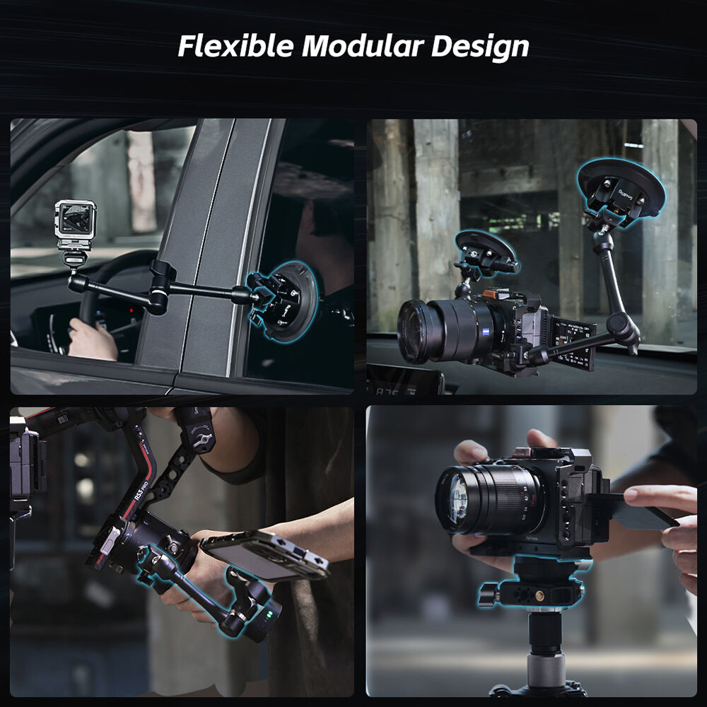 SmallRig All-in-One 4-Arm Suction Cup Camera Mount Kit for Vehicle Shooting SC-15K