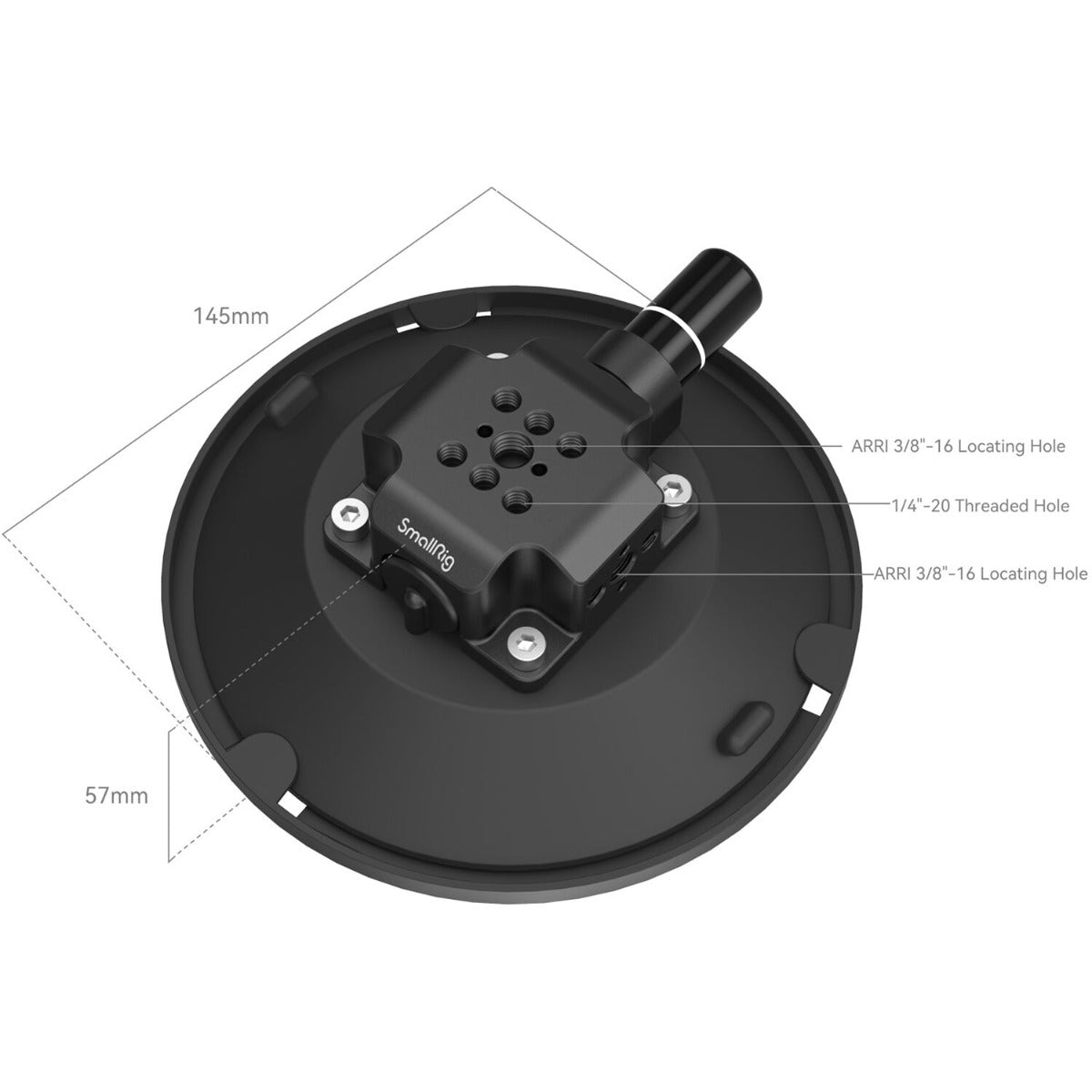 SmallRig 6 Suction Cup Camera Mount 4114 