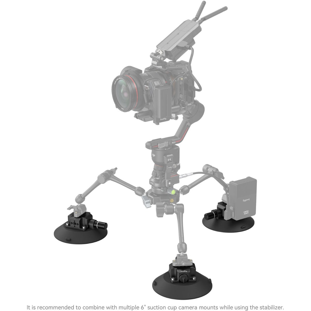 SmallRig 6 Suction Cup Camera Mount 4114 