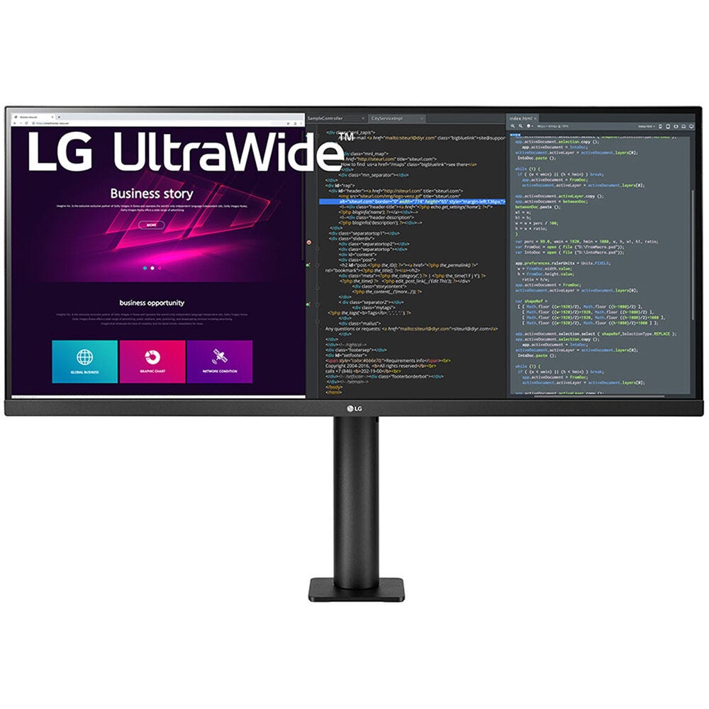 LG 34WN780-B 34" WQHD 75Hz IPS Ultrawide Monitor