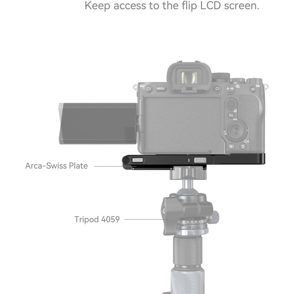 SmallRig Foldable L-Shape Mount Plate for Sony Alpha 7R V / Alpha 7 IV / Alpha 7S III 