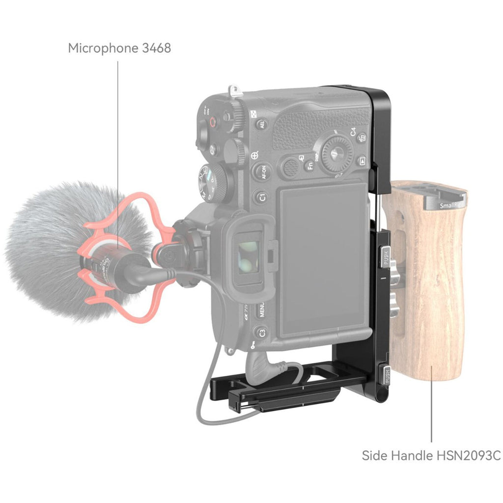 SmallRig Foldable L-Shape Mount Plate for Sony Alpha 7R V / Alpha 7 IV / Alpha 7S III 