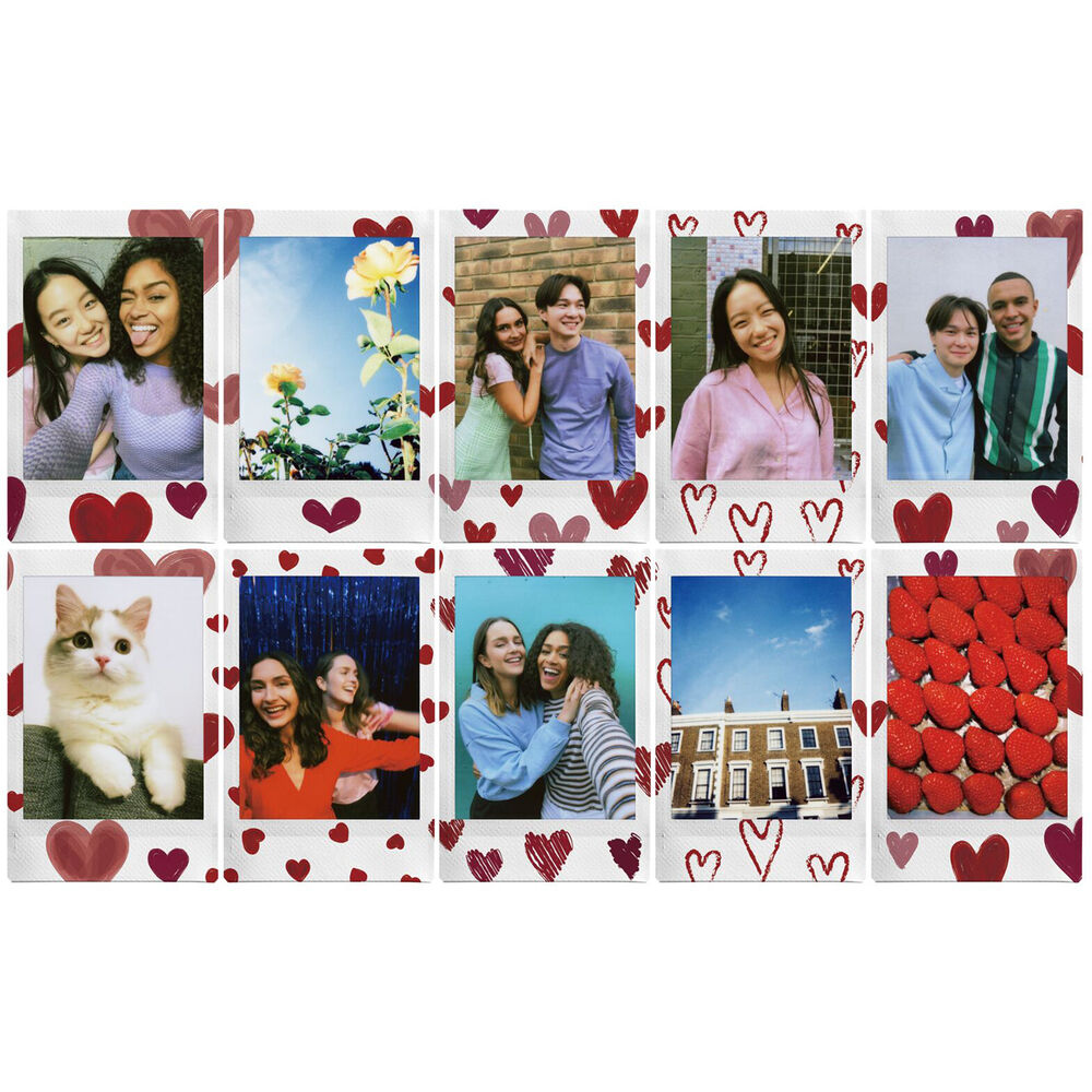 Fujifilm INSTAX Mini Heart Sketch Film 10 Pack