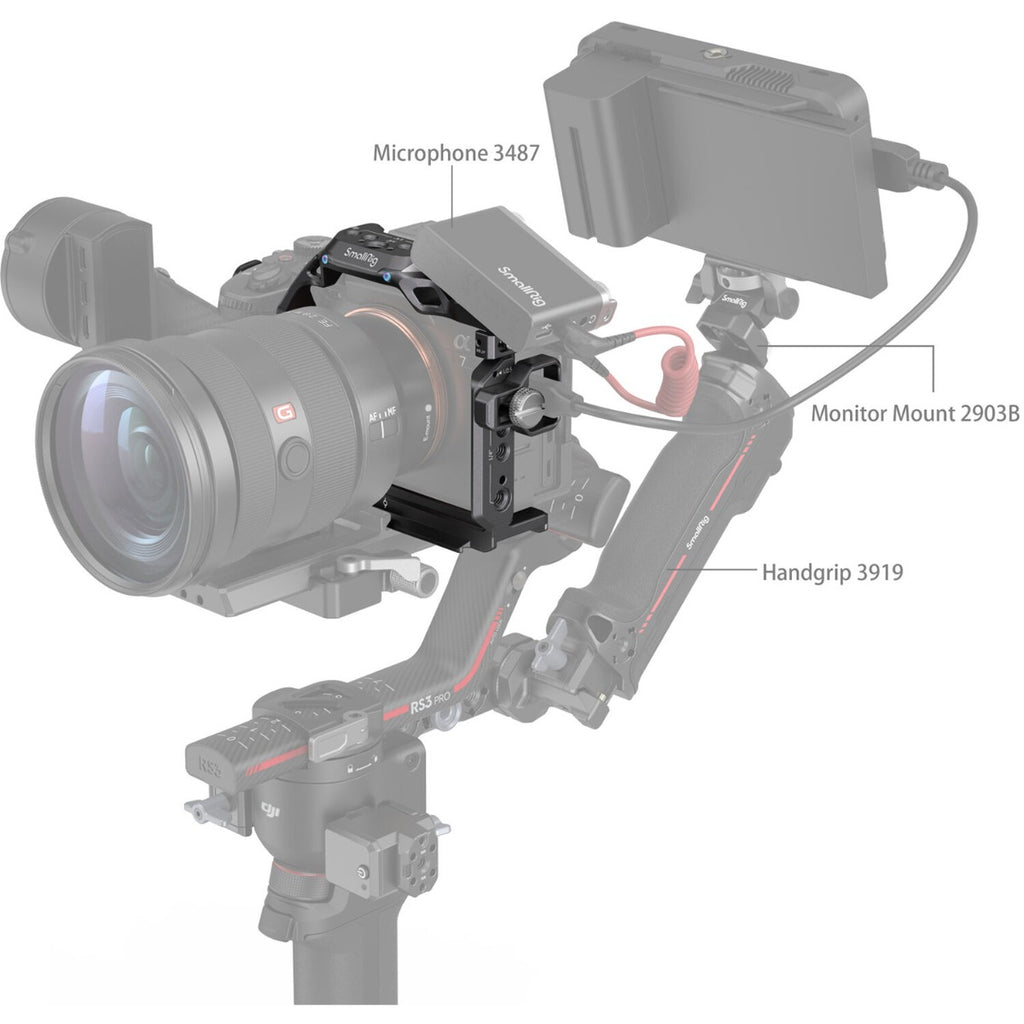 SmallRig "Rhinoceros" Basic Cage Kit for Sony Alpha 7R V / Alpha 7 IV / Alpha 7S III 3708