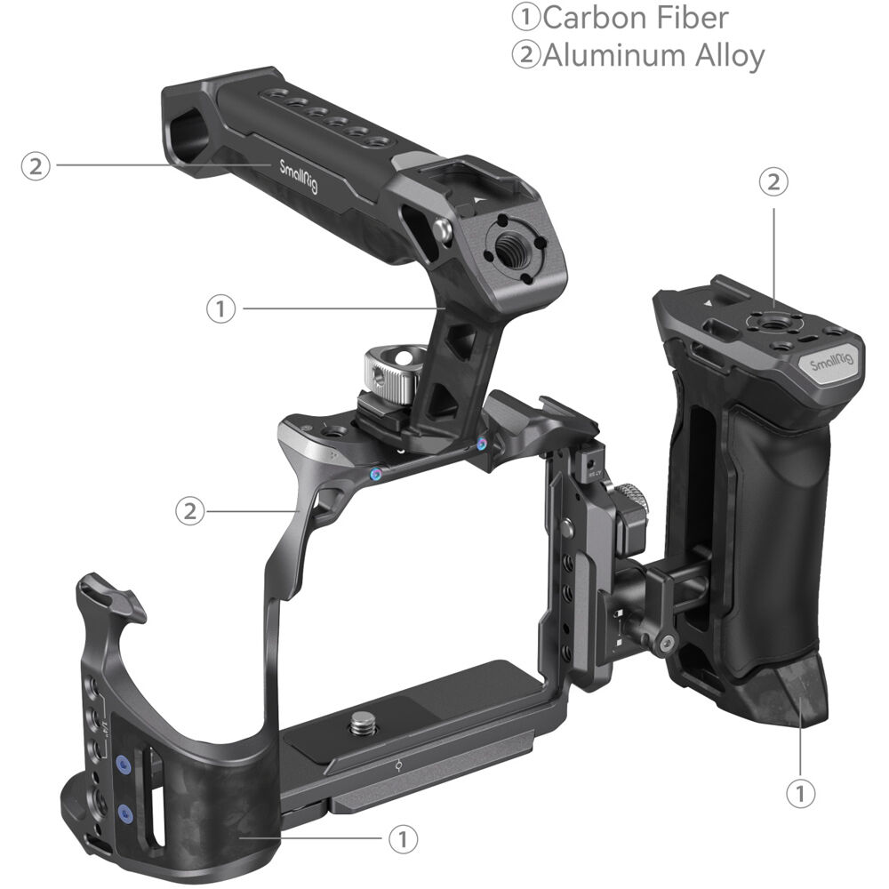 SmallRig "Rhinoceros" Advanced Cage Kit for Sony Alpha 7R V / Alpha 7 IV / Alpha 7S III 3710