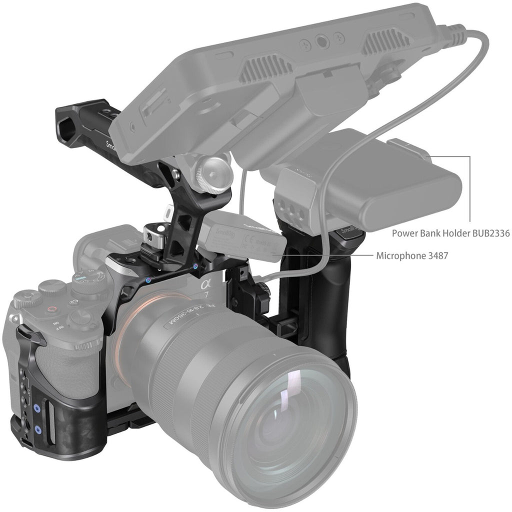 SmallRig "Rhinoceros" Advanced Cage Kit for Sony Alpha 7R V / Alpha 7 IV / Alpha 7S III 3710
