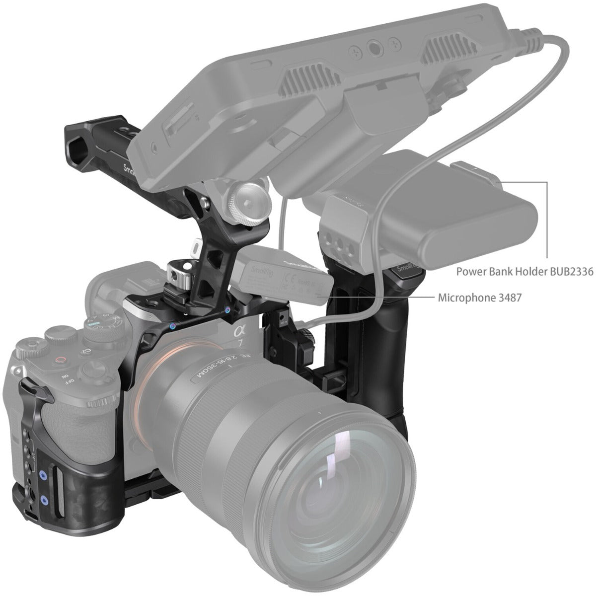 SmallRig "Rhinoceros" Advanced Cage Kit for Sony Alpha 7R V / Alpha 7 IV / Alpha 7S III 3710