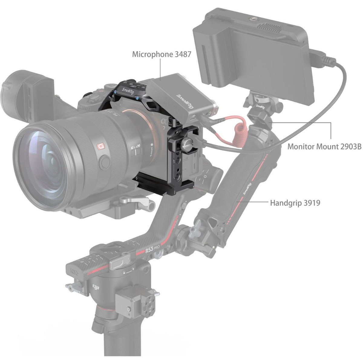 SmallRig "Rhinoceros" Advanced Cage Kit for Sony Alpha 7R V / Alpha 7 IV / Alpha 7S III 3710