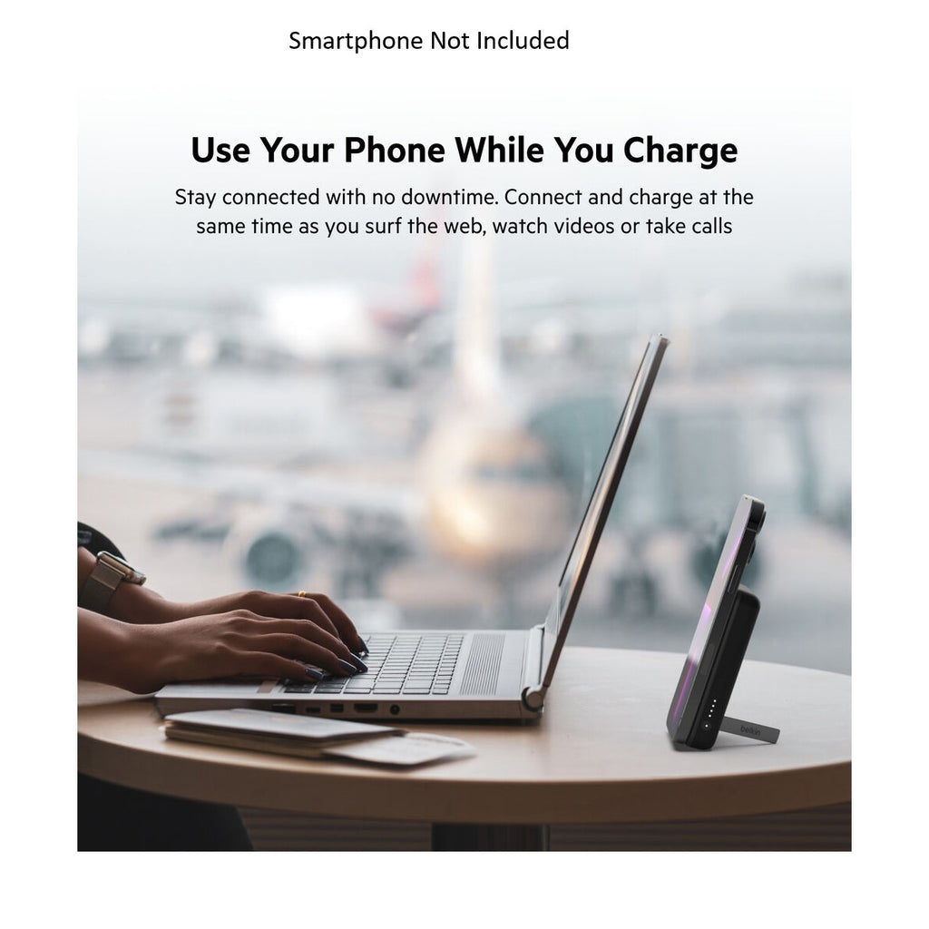  Belkin BoostCharge 5K Magnetic Wireless Power Bank with Stand (Black)