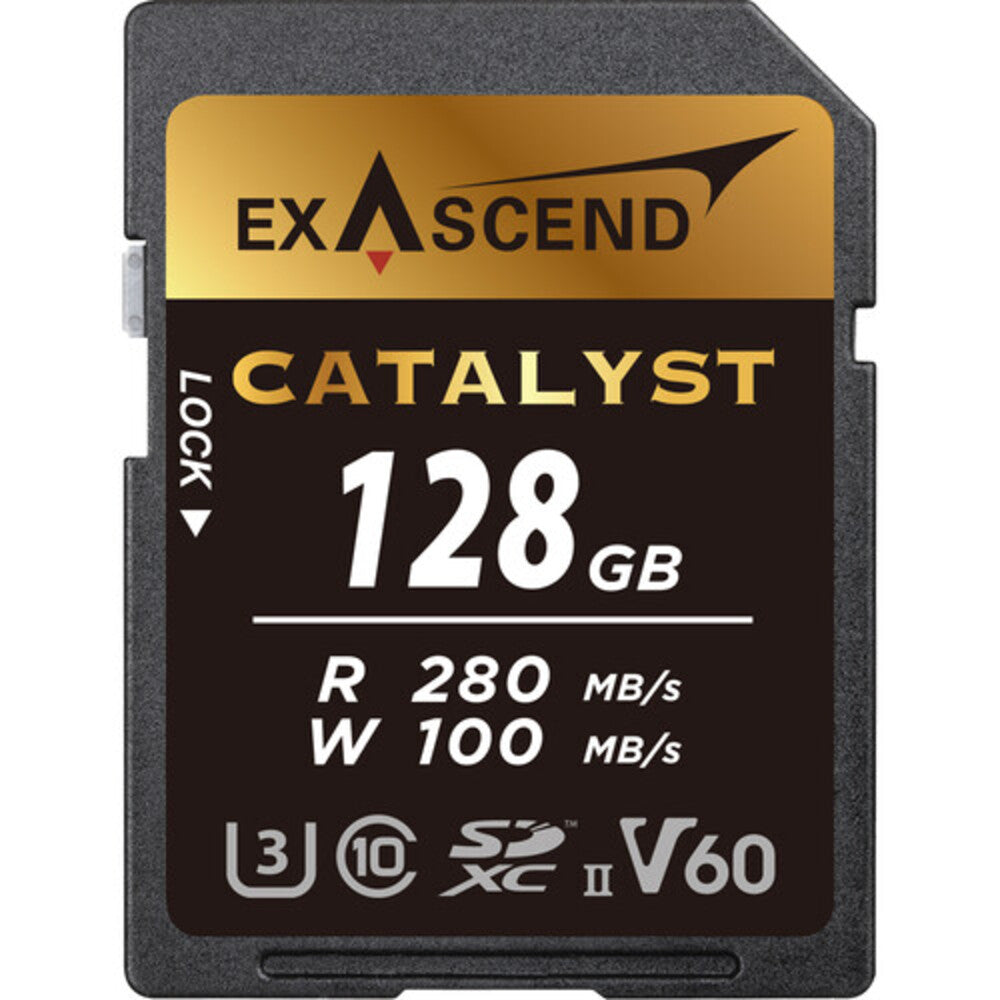Exascend CATALYST 128GB UHS-II V60 SDHC Card