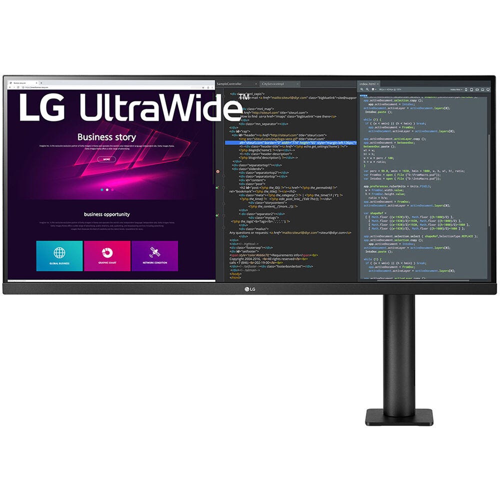 LG 34WN780-B 34" WQHD 75Hz IPS Ultrawide Monitor