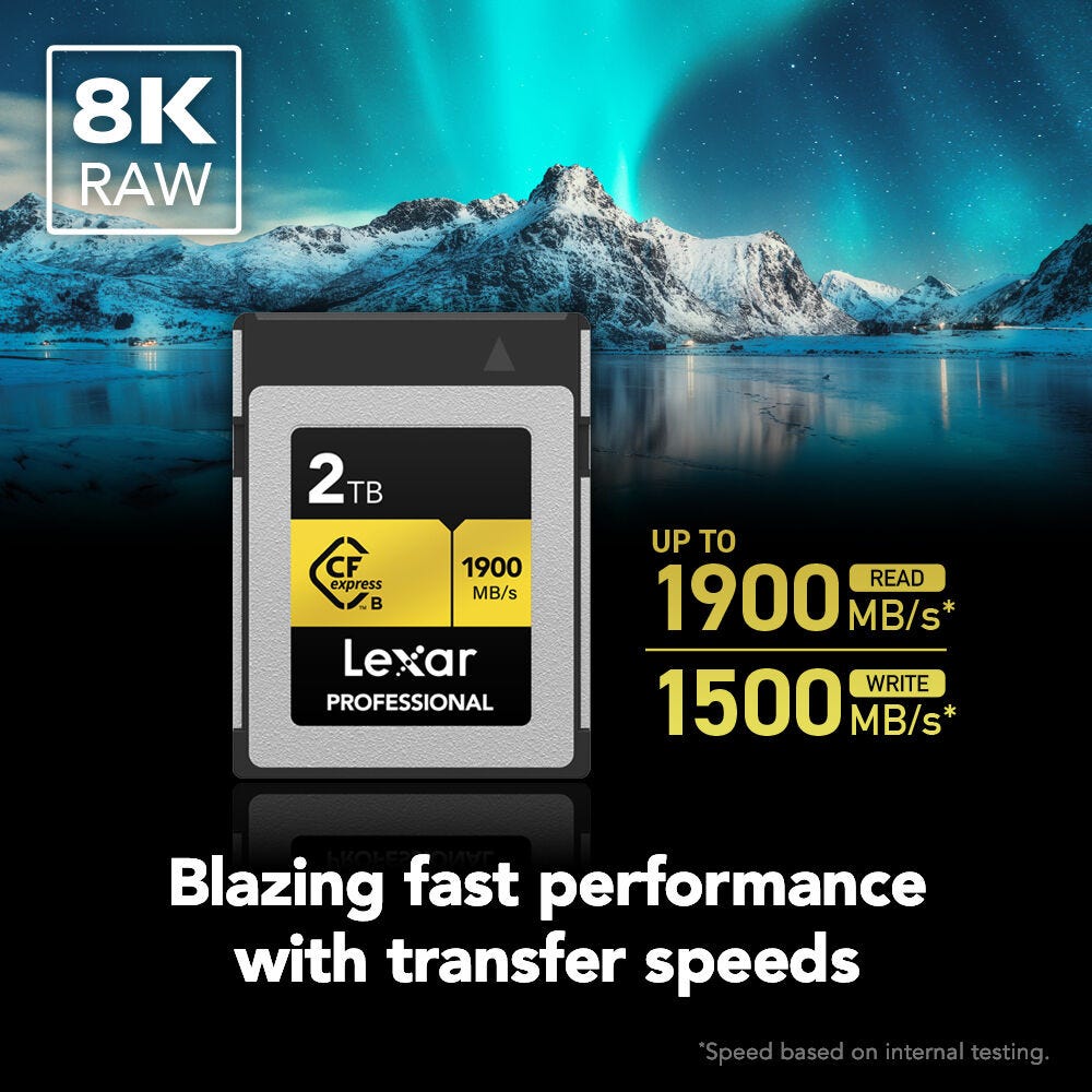 Lexar Professional Gold Series CFexpress Type B Card - 2TB