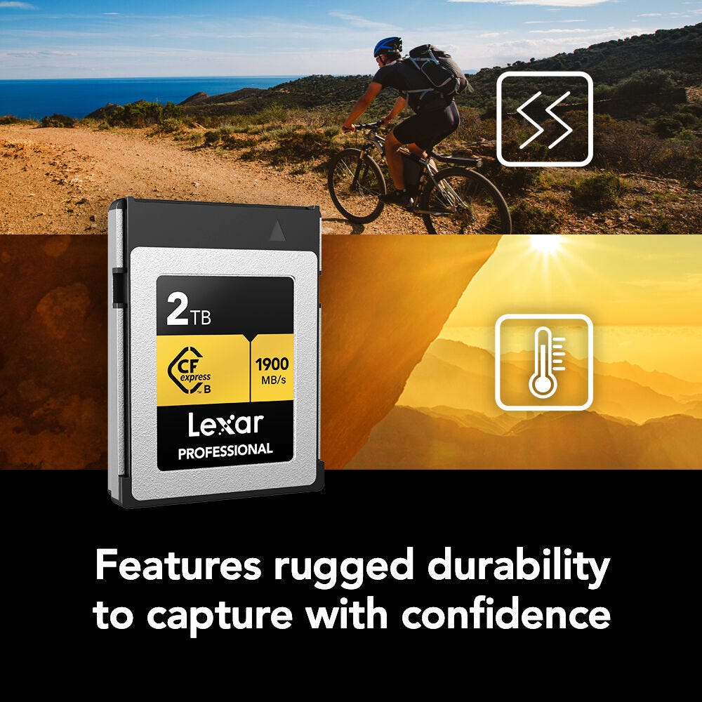 Lexar Professional Gold Series CFexpress Type B Card - 2TB