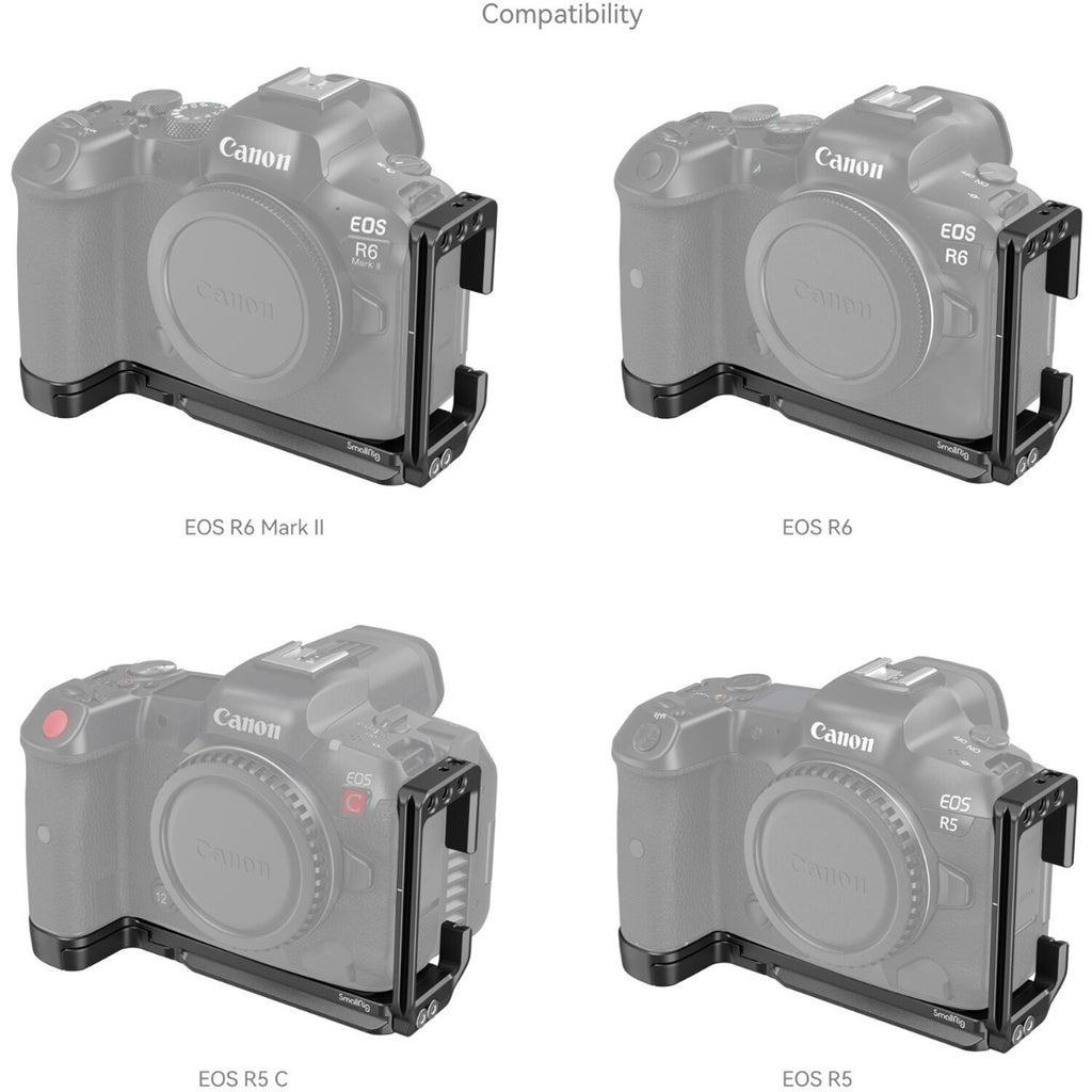 SmallRig L-Shape Mount Plate for Canon EOS R6 Mark II / R5 / R5 C / R6 4160