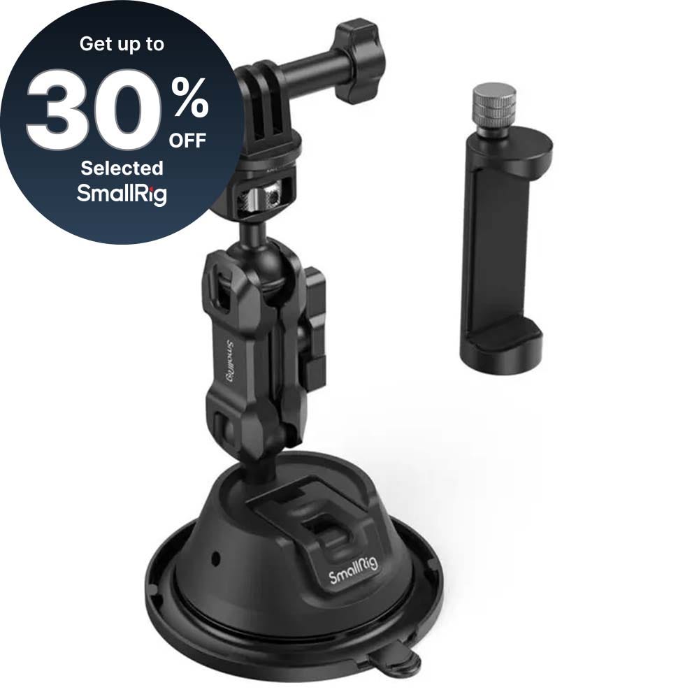 SmallRig Portable Suction Cup Mount Support Kit for Action Cameras/Mobile Phones SC-1K