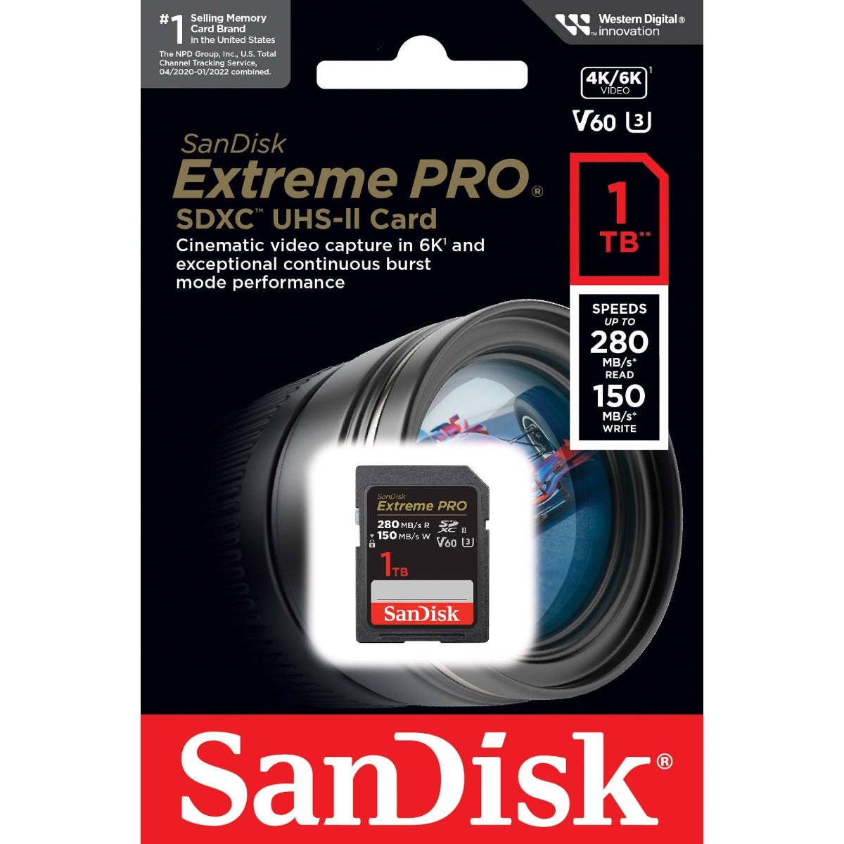 SanDisk Extreme Pro SDXC 1TB 280/100MB/s Memory Card