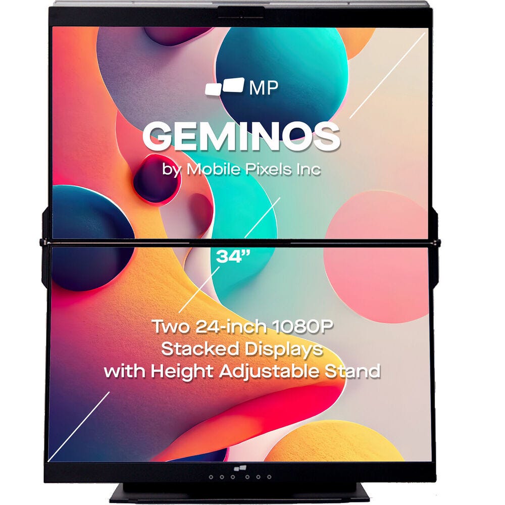 Mobile Pixels Geminos T Dual 24" Stacked Monitor