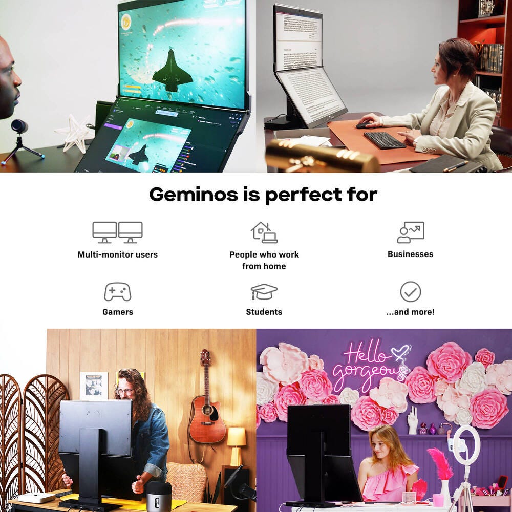 Mobile Pixels Geminos T Dual 24" Stacked Monitor