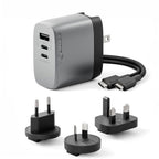 ALOGIC 3X67 Rapid Power 67W Multi Country GaN Charger - Space Grey