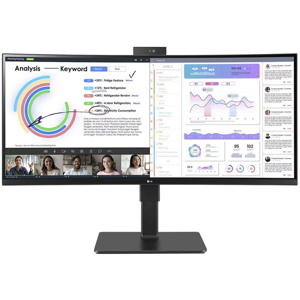 LG 34BQ77QC 34" QHD IPS Monitor with USB Type-C