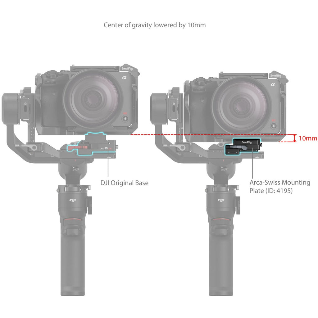 SmallRig Arca-Swiss Mount Plate for DJI RS 3 Mini 4195