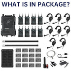 Hollyland Solidcom M1 Full-Duplex Wireless Intercom Solution - 8 Beltpacks