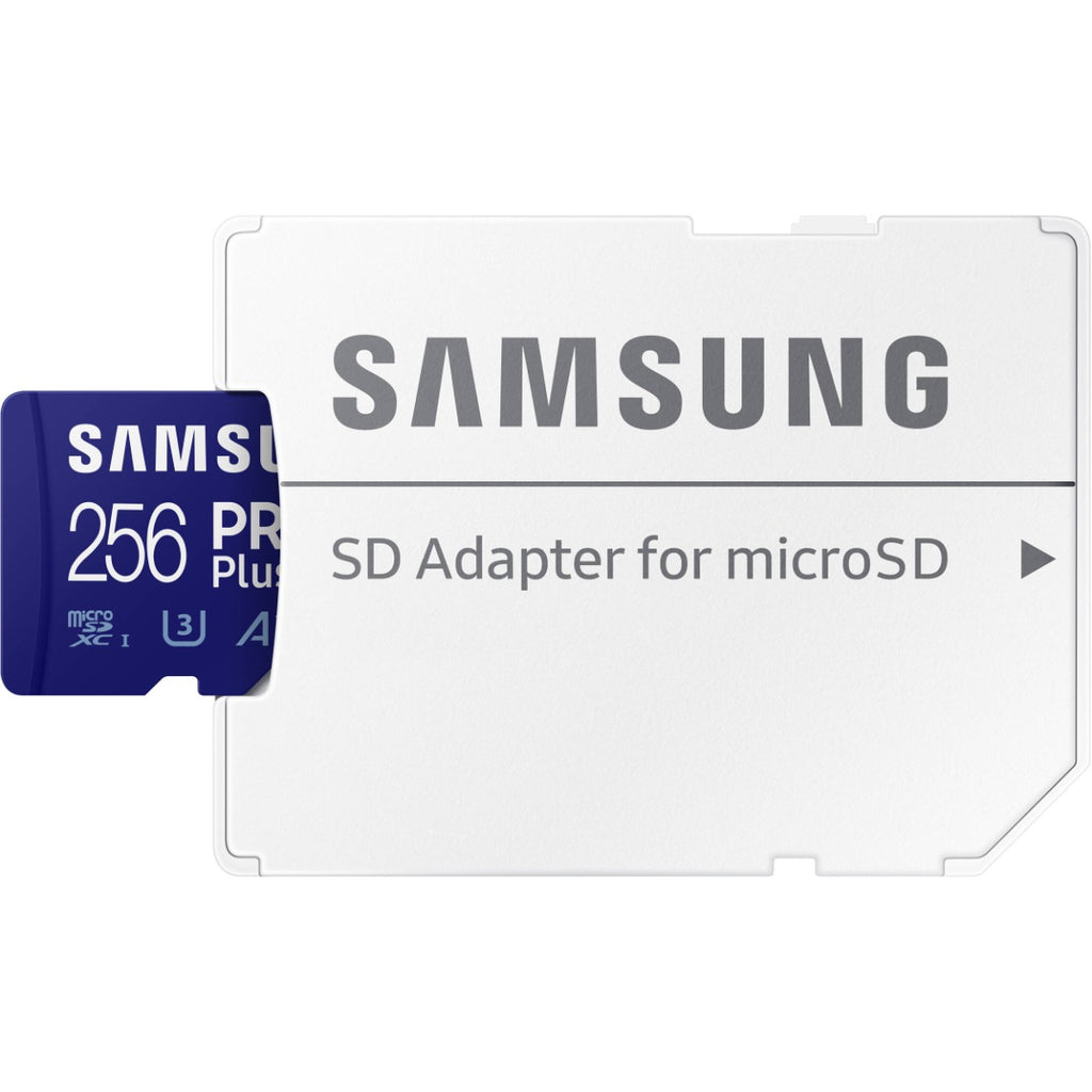 Samsung 256GB Micro SDXC Pro Plus Memory Card with Adaptor - 180MB/s