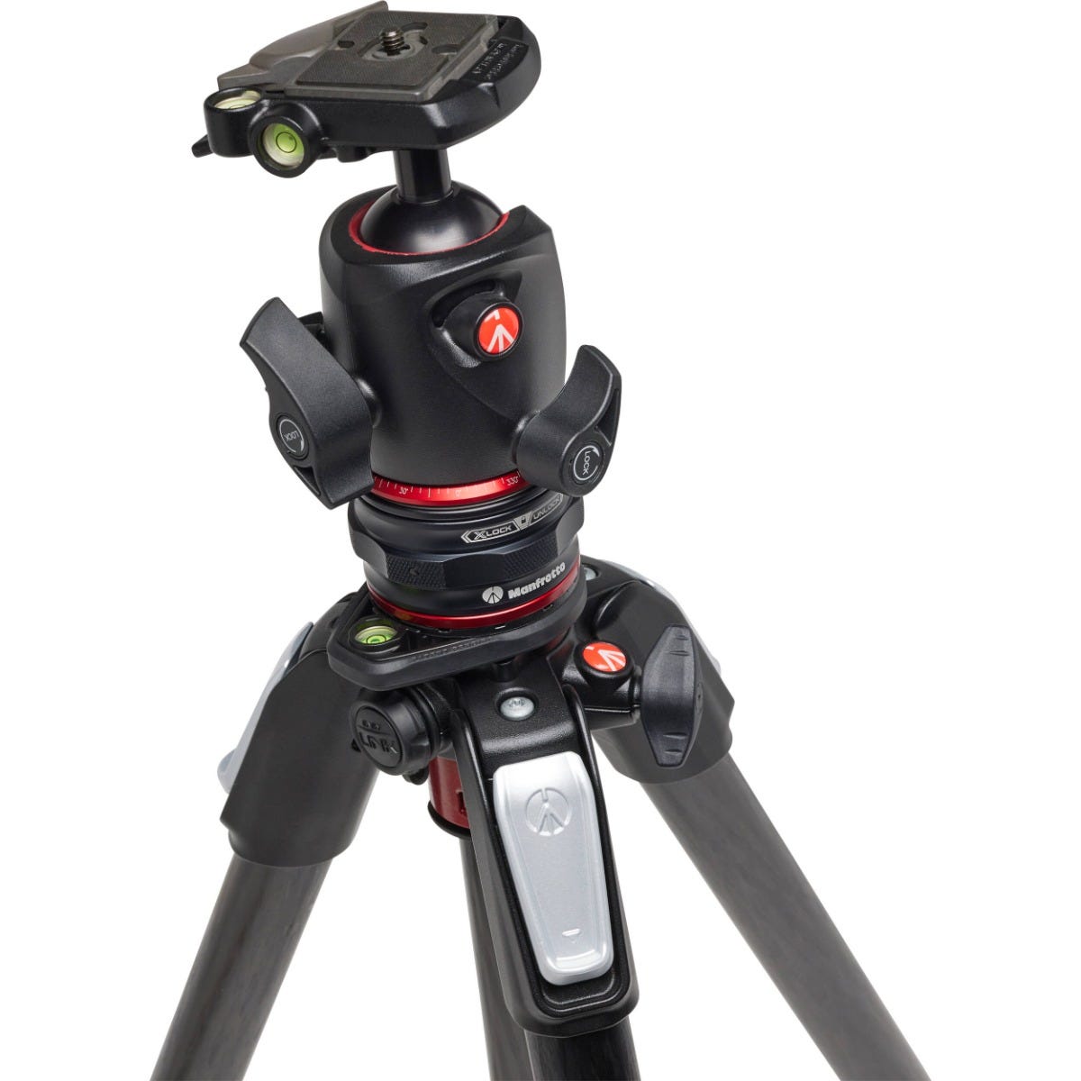 Open Box Manfrotto MT055CXPRO4 Carbon Fiber Tripod with MHXPRO-BHQ2 XPROBallHead Kit