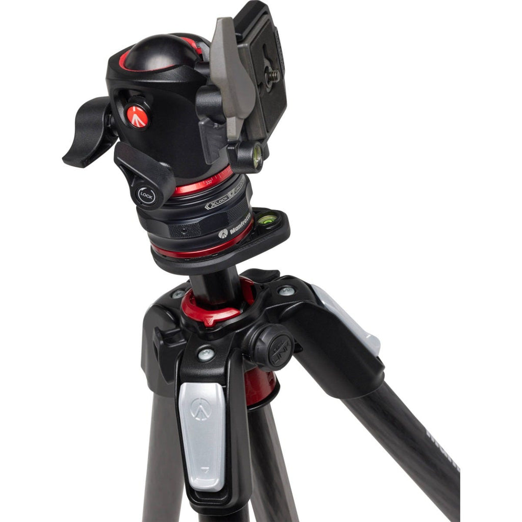 Open Box Manfrotto MT055CXPRO4 Carbon Fiber Tripod with MHXPRO-BHQ2 XPROBallHead Kit