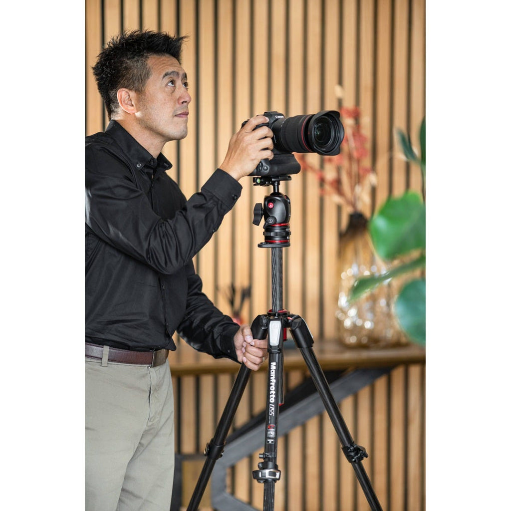 Manfrotto MT055CXPRO4 Carbon Fiber Tripod with MHXPRO-BHQ2 XPRO Ball Head & Move Quick Release Kit