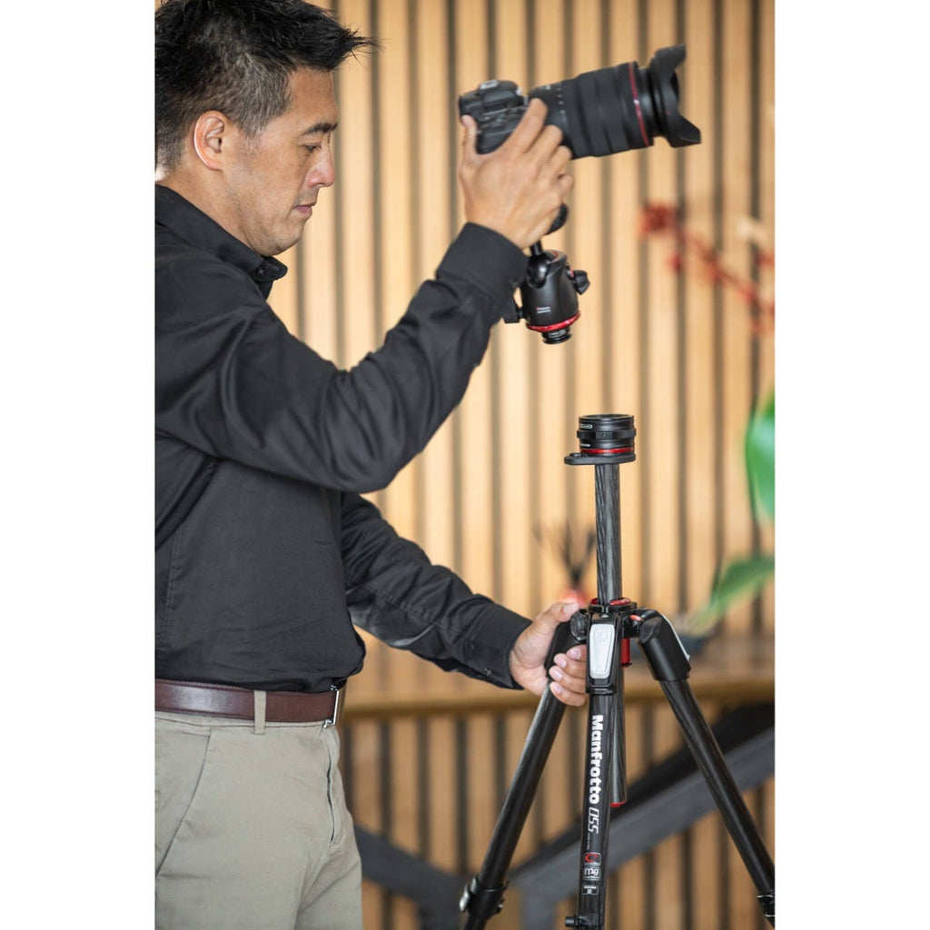 Manfrotto MT055CXPRO4 Carbon Fiber Tripod with MHXPRO-BHQ2 XPRO Ball Head & Move Quick Release Kit