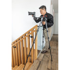 Open Box Manfrotto MT055CXPRO4 Carbon Fiber Tripod with MHXPRO-BHQ2 XPROBallHead Kit