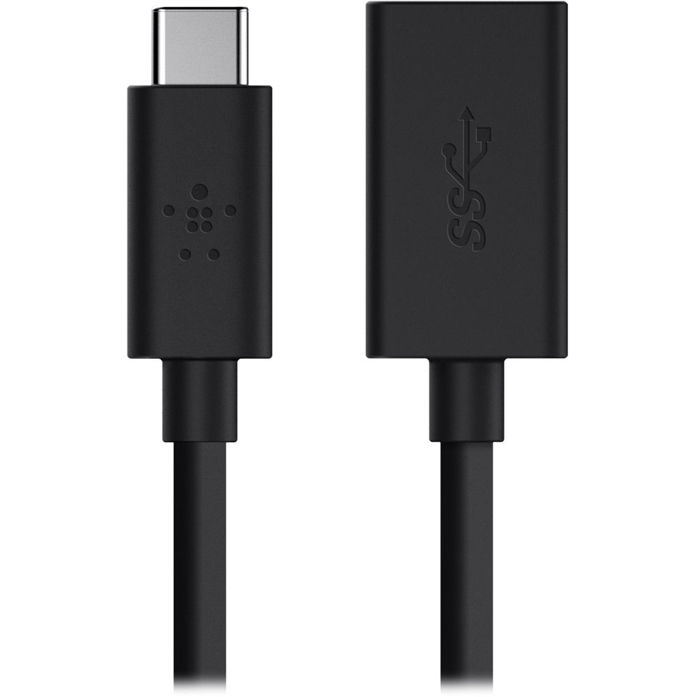 Belkin USB-C to USB-A Adapter (Black) 