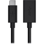 Belkin USB-C to USB-A Adapter (Black) 