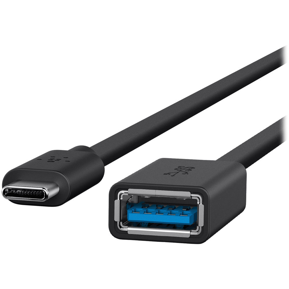 Belkin USB-C to USB-A Adapter (Black) 