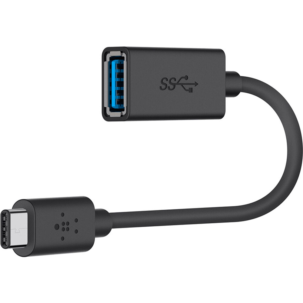Belkin USB-C to USB-A Adapter (Black) 