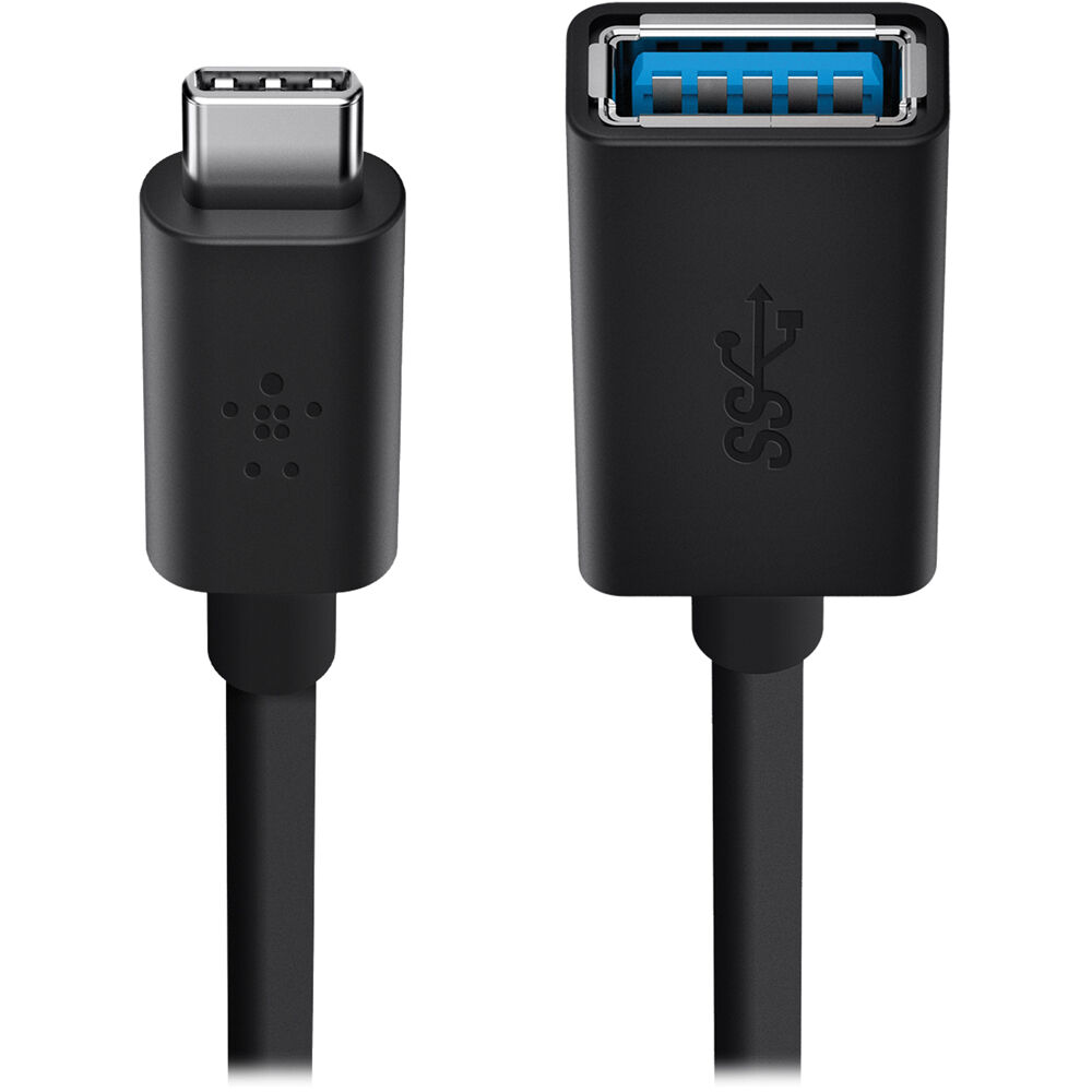 Belkin USB-C to USB-A Adapter (Black) 