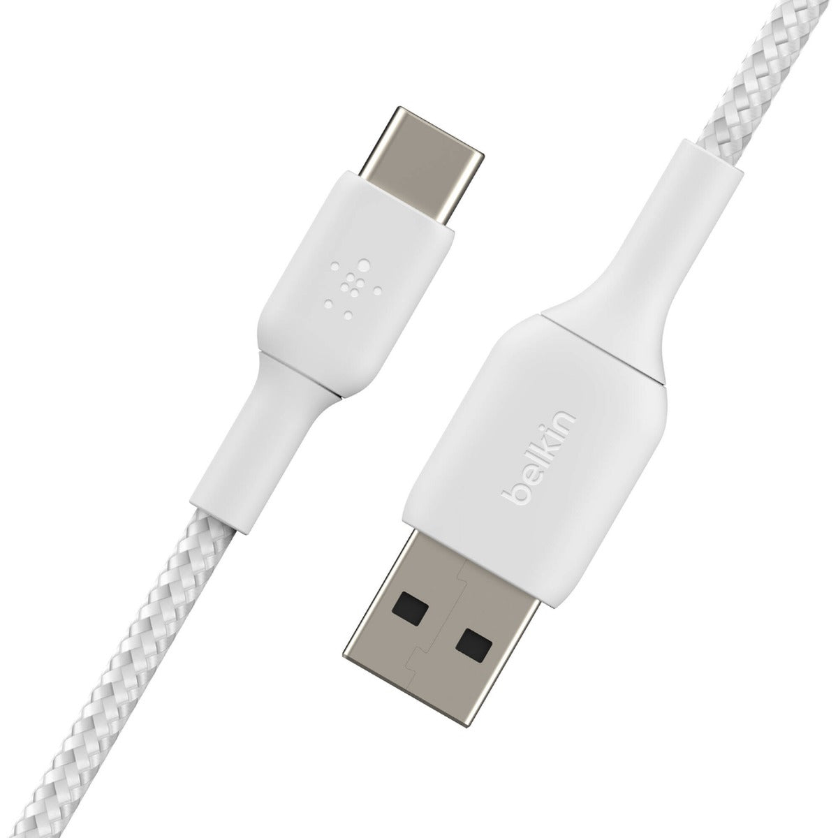 Belkin 2m USB-A to USB-C Braided Cable (White) 